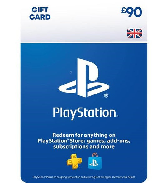 PlayStation PSN Card 90 GBP PS4 PS5 Wallet Top Up (Download Code)