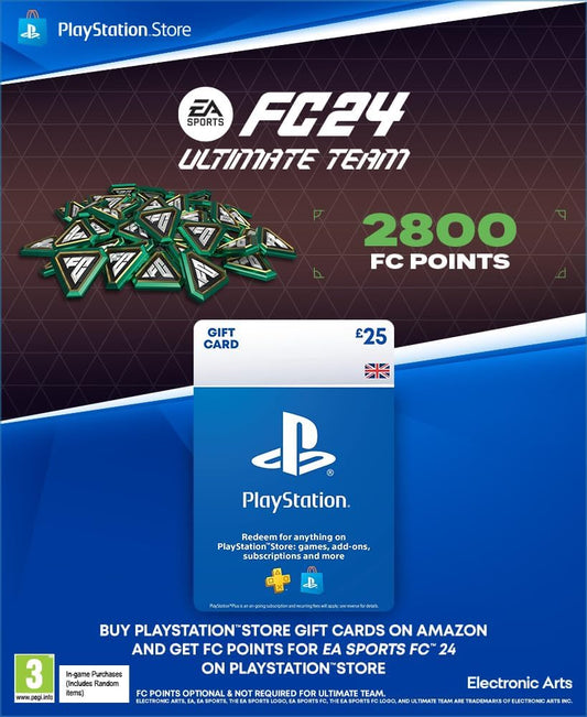 EA Sports FC 24 FUT Ultimate Team FIFA Points - 2800 (PS4/PS5 Download Code)
