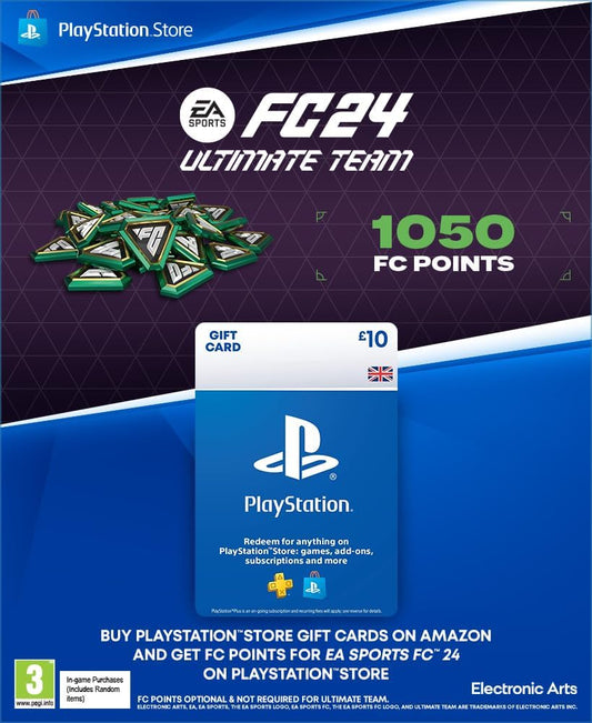 EA Sports FC 24 FUT Ultimate Team FIFA Points - 1050 (PS4/PS5 Download Code)