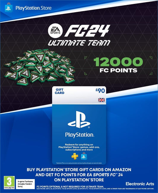 EA Sports FC 24 FUT Ultimate Team FIFA Points - 12000 (PS4/PS5 Download Code)