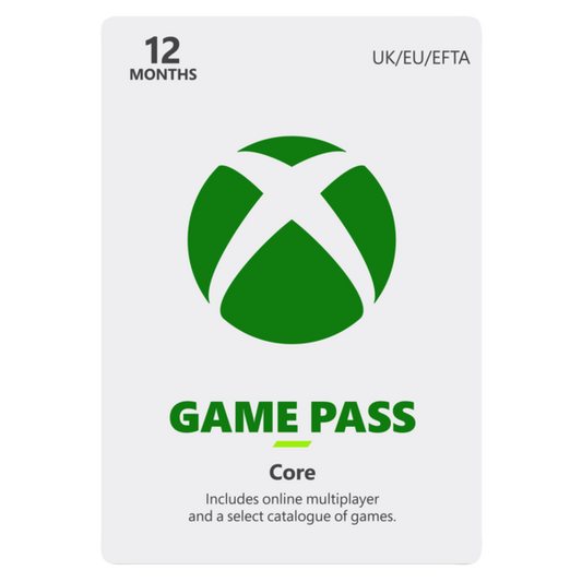 Xbox Game Pass Core 12 Month Membership (Xbox One S|X Download Code)