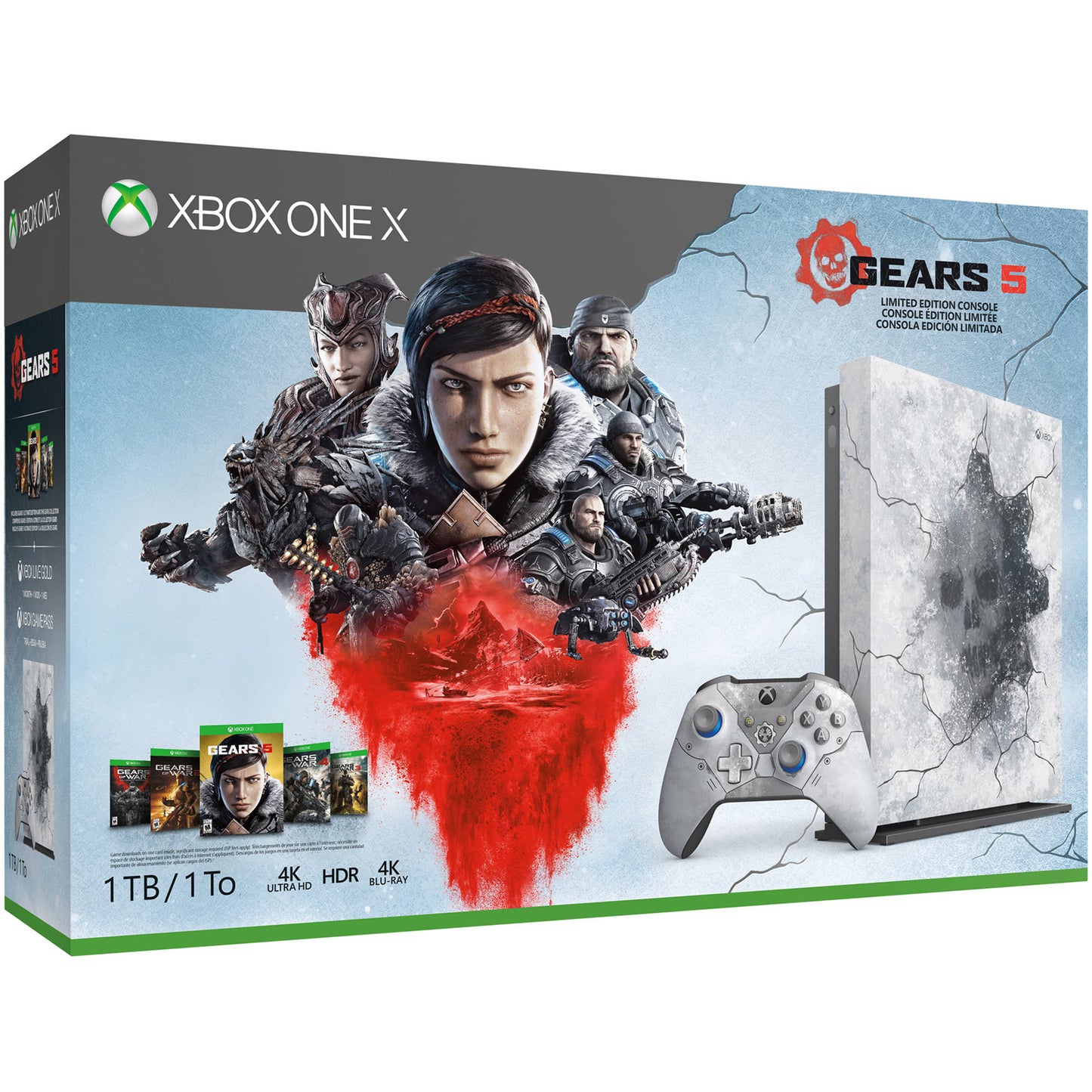 Xbox One X 1TB + Gears of Wars 5 Limited Edition - Offer Games
