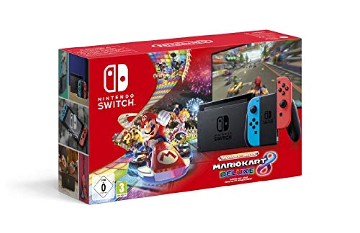 Nintendo Switch (Neon Red/Neon Blue) with Mario Kart 8 Deluxe - Offer Games