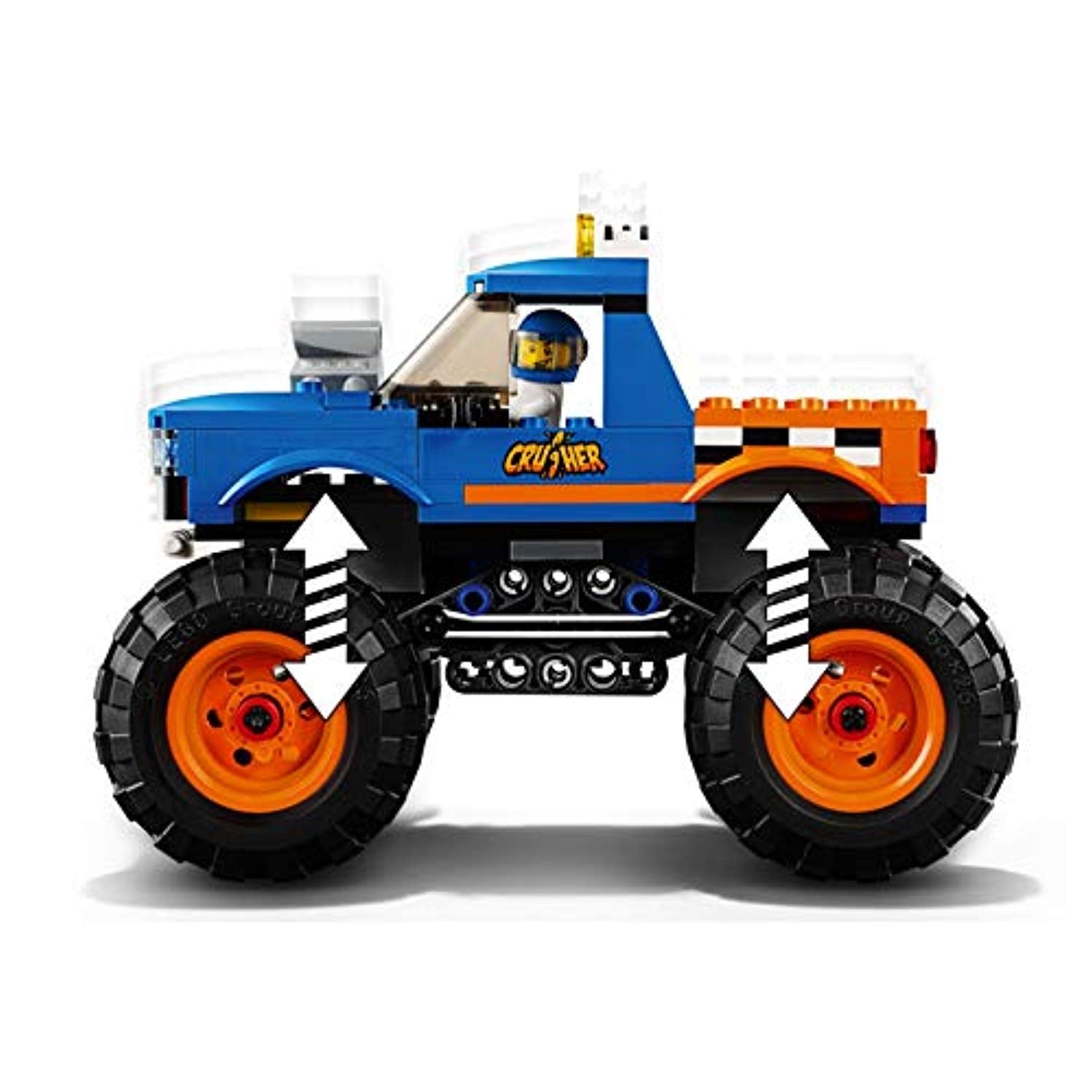 LEGO 60180 City Great Vehicles Monster Truck Toy with Driver and Stunt Show Accessories, Car Sets for Kids - Offer Games