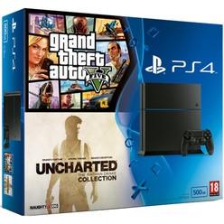 PlayStation 4 500GB With Uncharted Collection & Grand Theft Auto V - Offer Games