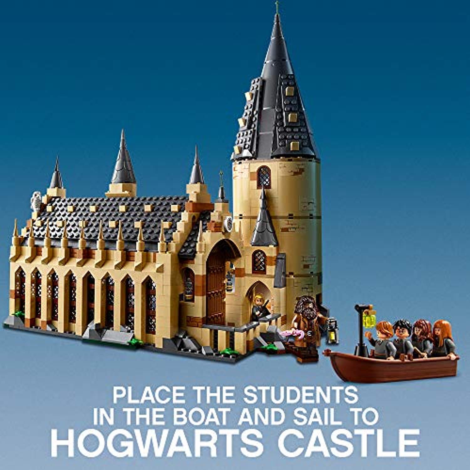 LEGO 75954 Harry Potter Hogwarts Great Hall Castle Toy, Gift Idea for Wizarding World Fan, Building Set for Kids - Offer Games