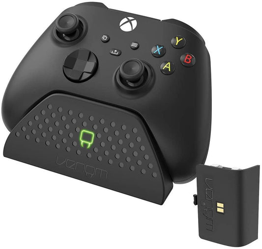 Venom Twin Charging Dock with 2 x Rechargeable Battery Packs - Black Xbox Series X - Offer Games