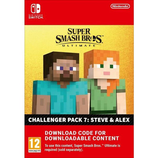 Super Smash Bros. Ultimate: Steve & Alex Challenger Pack (Nintendo Switch Download Code)