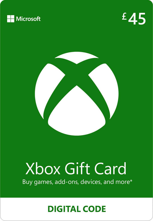 Xbox 45 GBP Gift Card Xbox One, Series S|X & Windows (Xbox Download Code)