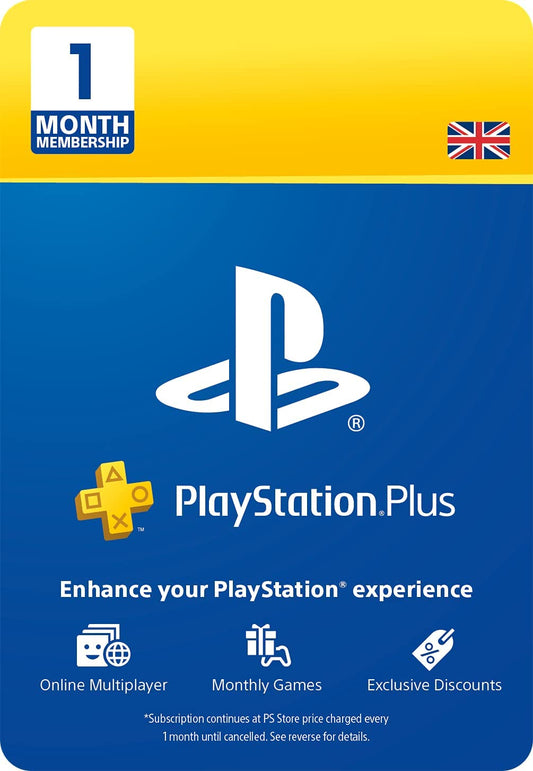 PlayStation Plus 1 Month PS4 PS5 Membership (Download Code)
