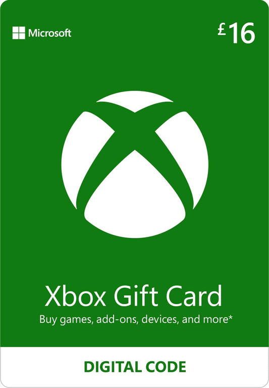 Xbox 16 GBP Gift Card Xbox One, Series S|X & Windows (Xbox Download Code)
