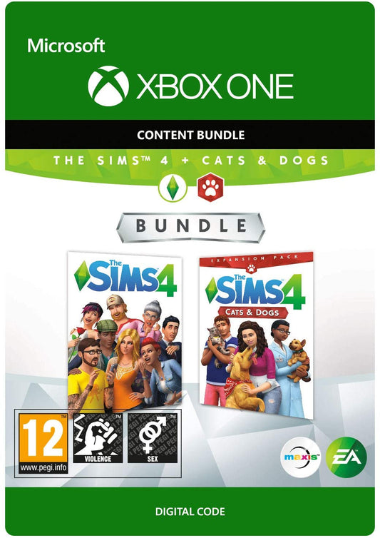 THE Sims 4 PLUS Cats and Dogs (Xbox One Download Code)