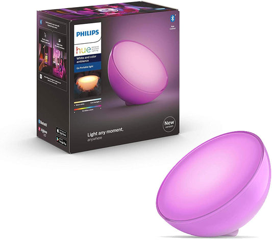 Philips Hue Go 2.0 White & Colour Ambiance Smart Portable Light with Bluetooth, Works with Alexa and Google Assistant - Offer Games