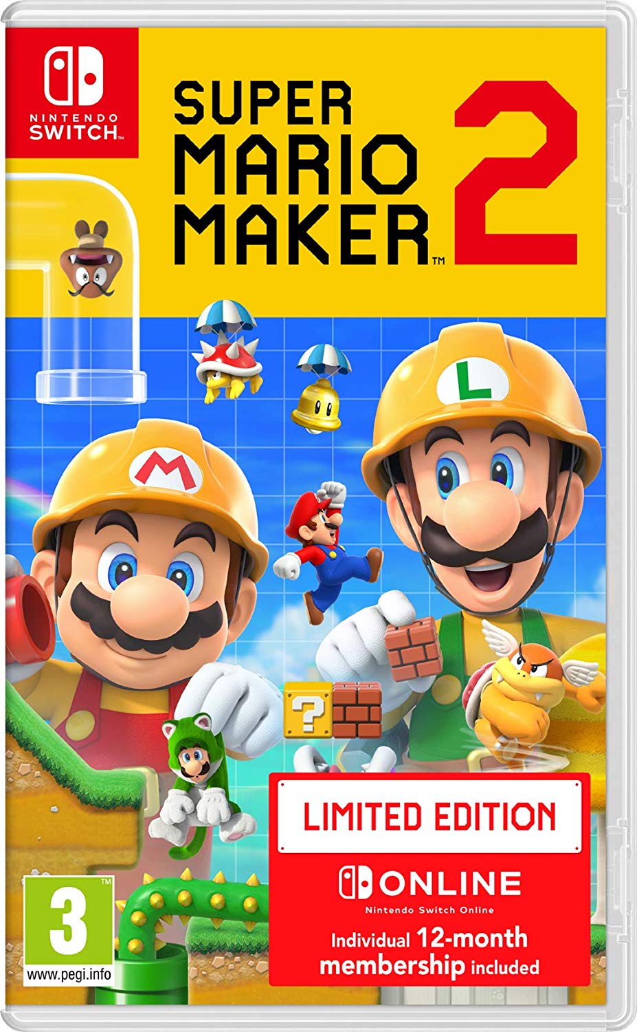 Super Mario Maker 2 Limited Edition - 12 Months Nintendo Online (Nintendo Switch) - Offer Games