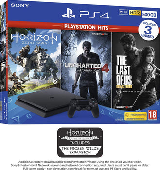 PS4 500GB with 3 PS Hits Game Bundle (PS4) - Offer Games